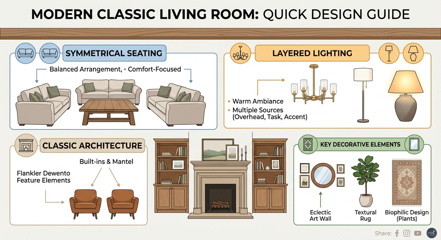Living room decor ideas decision chart by renting, space, pets, and room size