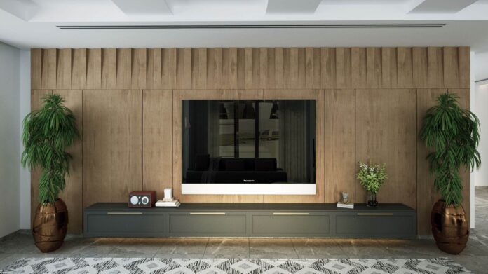 living room decor tv wall Living Room Decor TV Wall: Ideas That Work When the Screen Is On and Off